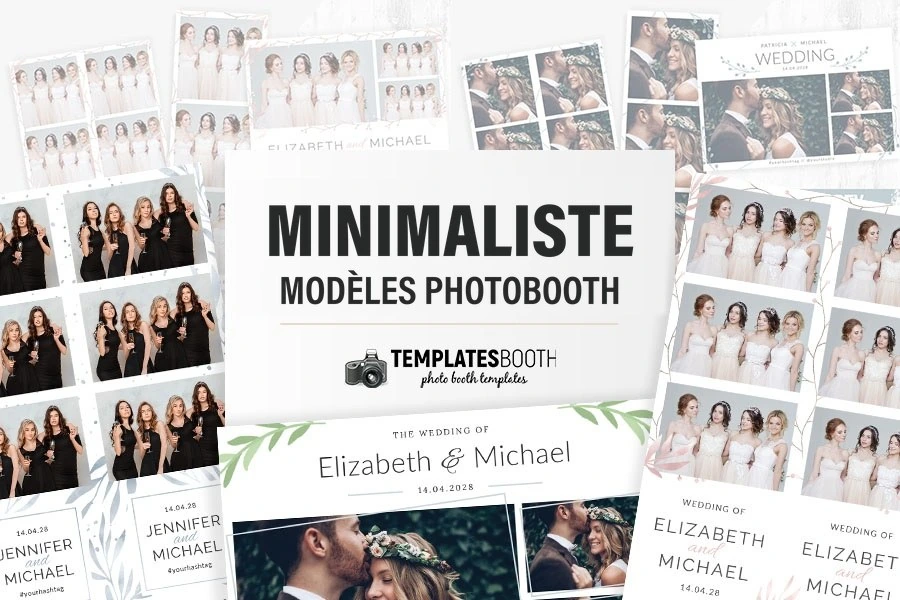 Modèles minimalistes pour photobooth