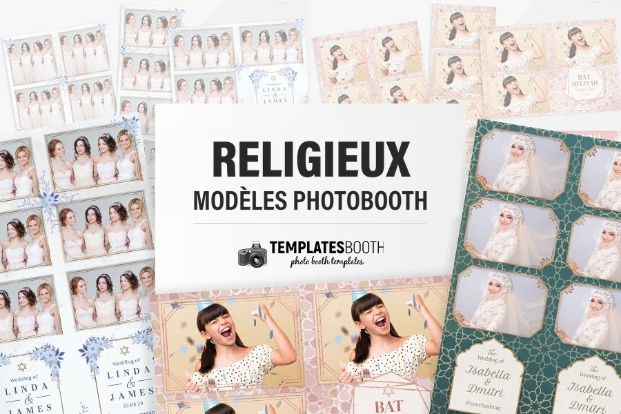 Modèles religieux pour photobooth