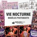 Modèles vie nocturne pour photobooth