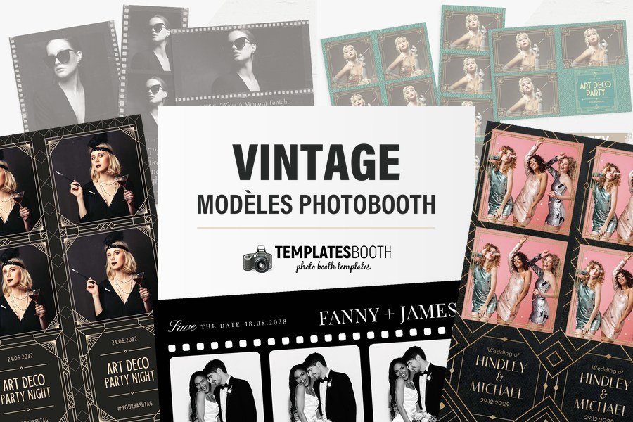 Modèles vintage pour photobooth