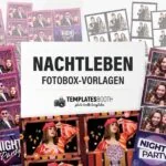 Nachtleben-Fotobox-Vorlagen