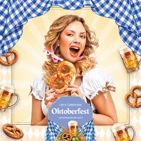 Oktoberfest Photo Booth Template