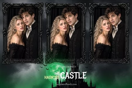 Halloween Castle Photo Booth Template