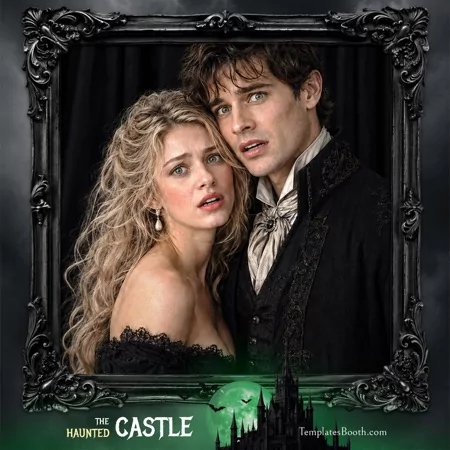 Halloween Castle Photo Booth Template