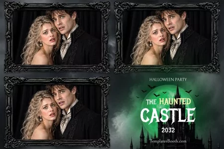 Halloween Castle Photo Booth Template