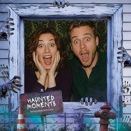 Haunted Moments Photo Booth Template