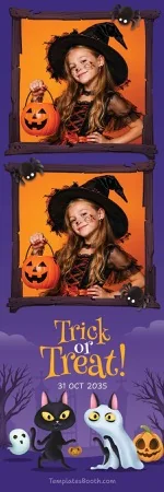Modèle de fête d’Halloween pour photobooth – Bande photo 2x6