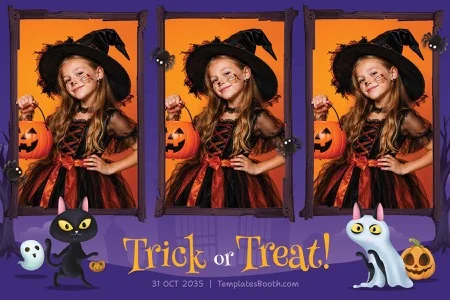 Halloween Party Photo Booth Template