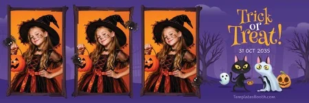 Halloween Party Photo Booth Template