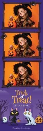Modèle de fête d’Halloween pour photobooth – Bande photo 2x6