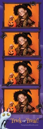 Modèle de fête d’Halloween pour photobooth – Bande photo 2x6