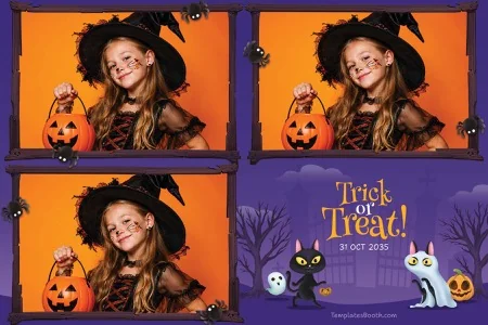 Halloween Party Photo Booth Template