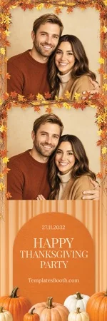 Modèle Thanksgiving pour photobooth – Bande photo 2x6