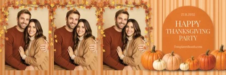 Modèle Thanksgiving pour photobooth – 2x6 horizontal