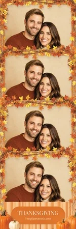 Modèle Thanksgiving pour photobooth – Bande photo 2x6
