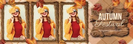Modèle de festival d’automne pour photobooth – 2x6 horizontal