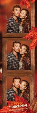 Modèle de fête de Thanksgiving pour photobooth – Bande photo 2x6