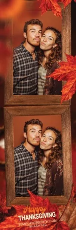 Modèle de fête de Thanksgiving pour photobooth – Bande photo 2x6
