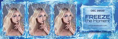 Modèle de festival d’hiver pour photobooth – 2x6 horizontal