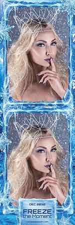 Modèle de festival d’hiver pour photobooth – Bande photo 2x6