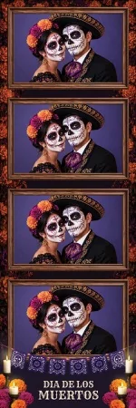 Modèle Día de los Muertos pour photobooth – Bande photo 2x6