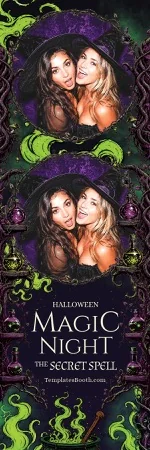 Modèle de fête d’Halloween pour photobooth – Bande photo 2x6