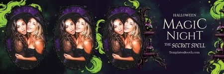 Halloween Party Photo Booth Template