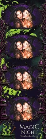 Modèle de fête d’Halloween pour photobooth – Bande photo 2x6