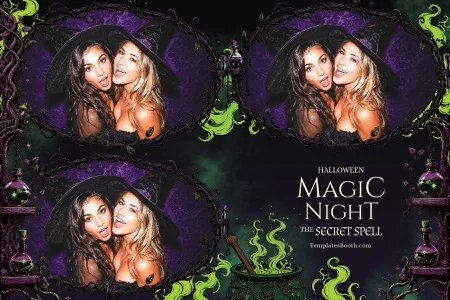 Halloween Party Photo Booth Template
