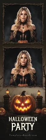 Modèle de fête d’Halloween pour photobooth – Bande photo 2x6