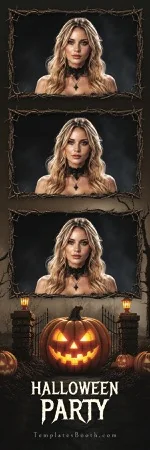 Modèle de fête d’Halloween pour photobooth – Bande photo 2x6