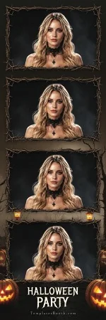 Modèle de fête d’Halloween pour photobooth – Bande photo 2x6