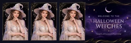 Halloween Witches Photo Booth Template