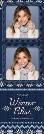 Modèle Tricot d’hiver pour photobooth – Bande photo 2x6
