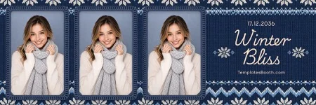 Modèle Tricot d’hiver pour photobooth – 2x6 horizontal