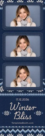 Modèle Tricot d’hiver pour photobooth – Bande photo 2x6