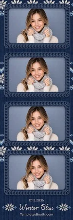 Modèle Tricot d’hiver pour photobooth – Bande photo 2x6