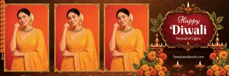 Diwali Party Photo Booth Template