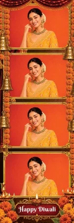 Modèle de fête Diwali pour photobooth – Bande photo 2x6