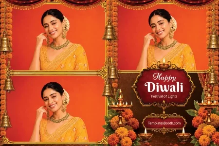 Diwali Party Photo Booth Template