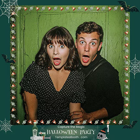 Halloween Party Photo Booth Template