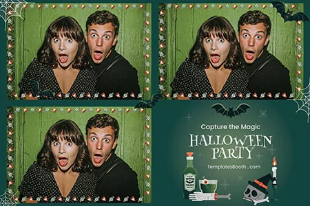 Halloween Party Photo Booth Template