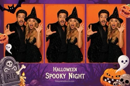 Halloween Spooky Night Photo Booth Template