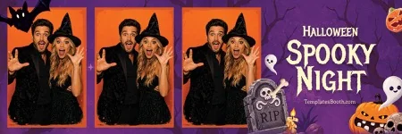 Halloween Spooky Night Photo Booth Template
