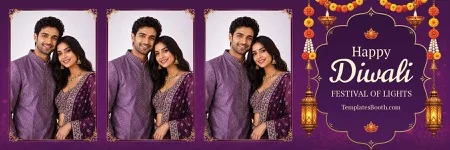 Diwali Celebration Photo Booth Template