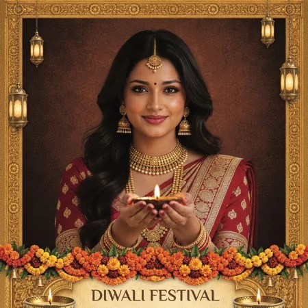 Diwali Festival Photo Booth Template