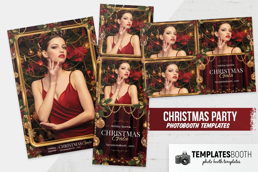Christmas Gala Photo Booth Template - TemplatesBooth
