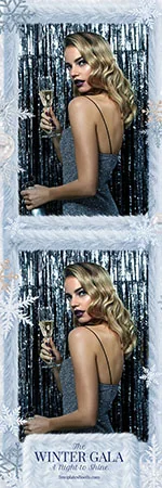 Modèle de gala d’hiver pour photobooth – Bande photo 2x6