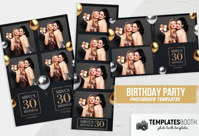 30th Birthday Photo Booth Template