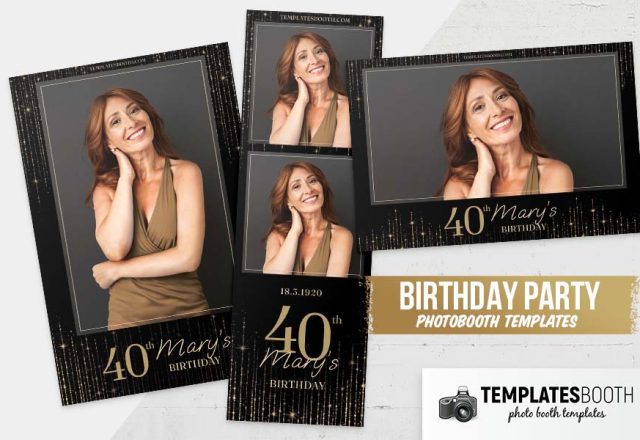 Birthday Party Photo Booth Template